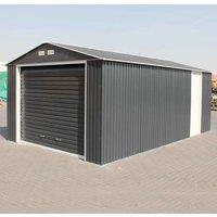 12' x 26' Sapphire Olympian Anthracite Metal Garage (3.62m x 7.75m)