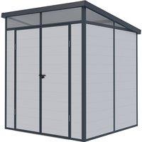 6' x 6' Lotus Canto Grey Plastic Shed (1.9m x 1.92m)