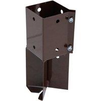 Forest Easy-Fit Fencefast Brown Concrete-In Post Holder for 100mm Posts