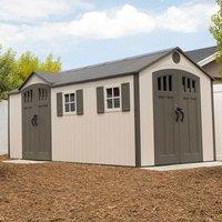 17'6 x 8' Lifetime Dual Entrance Heavy Duty Plastic Shed (5.33m x 2.44m)