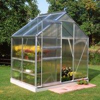 6'x4' Halls Aluminium Frame Polycarbonate Greenhouse (1.92x1.32m)