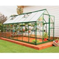 6'x14' Palram Canopia Hybrid Large Walk In Green Polycarbonate Greenhouse (1.8x4.2m)