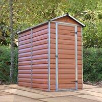 4' x 6' Palram Canopia Amber Skylight Plastic Shed (1.27m x 1.77m)