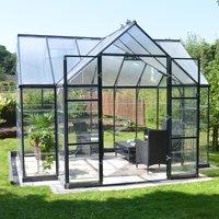 12'x10' Palram Canopia Victory Orangery Large Walk In Polycarbonate Greenhouse (3.6x3m)