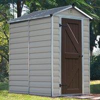 4' x 6' Palram Canopia Tan Skylight Plastic Shed (1.21m x 1.77m)