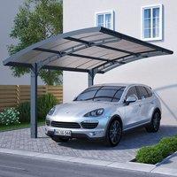 16x10 Palram Canopia Arizona Wave 5000 Grey Metal Carport