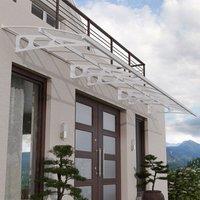 22 x 47 Palram Canopia Bordeaux 6690 White Clear Large Door Canopy (6.71m x 1.39m)