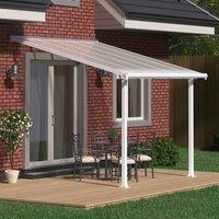 10x10 Palram Canopia Olympia White Patio Cover With Clear Panels