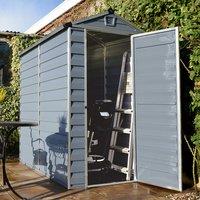 4' x 6' Palram Canopia Grey Skylight Plastic Shed (1.21m x 1.77m)