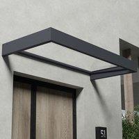 7??1 x 3??1 Palram Canopia Sophia 2150 Grey Clear Door Canopy (2.15m x 0.95m)