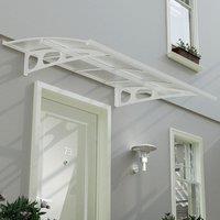 7' x 5' Palram Canopia Bordeaux 2230 Large Door Canopy - White Mist (2.24m x 1.39m)