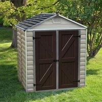 6' x 5' Palram Canopia Tan Skylight Plastic Shed (1.85m x 1.54m)