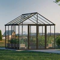 10' x 10' Palram Canopia Aria Black Polycarbonate Greenhouse
