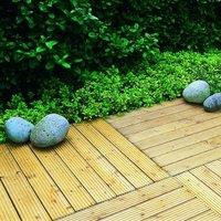 90cm Forest Patio Deck Tile Pack of 4