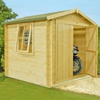 Shire Bradley 2.4m x 2.4m Log Cabin Shed (19mm)