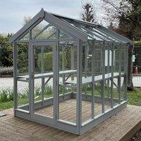 8'3 x 6'4 Coppice Ashdown Apex Painted Wooden Greenhouse (2.52m x 1.93m)