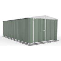 10' x 20' Absco Utility Metal Garage Workshop Shed - Pale Eucalyptus (3m x 6.1m)