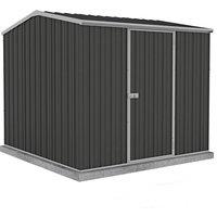 7'5 x 7'5 Absco Premier Titanium Reverse Apex Metal Shed - Dark Grey (2.26m x 2.26m)