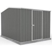 7'5 x 10' Absco Premier Titanium Reverse Apex Metal Shed - Dark Grey (2.26m x 3m)