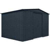 10' x 8' Globel Anthracite Grey Apex Metal Shed (3.08m x 2.48m)