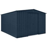10' x 12' Globel Anthracite Grey Apex Metal Shed (3.08m x 3.72m)
