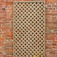 Forest 6' x 3' Rosemore Pressure Treated Diamond Lattice (1.8m x 0.9m)