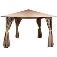 8' x 8' Glendale Venice Heavy Duty Gazebo - Mocha (2.5m x 2.5m)