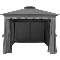 10' x 10' Glendale Monaco Garden Gazebo - Grey (3m x 3m)