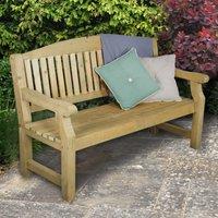 Forest Harvington Wooden Garden Bench 50 x 20 (1.52m x 0.60m)