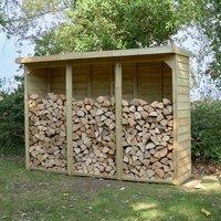 8'11 x 2'10 Forest Pent Large Overlap Log Store (2.7m x 0.9m)