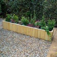 5'11 x 1'3 Forest Lapline Shiplap Wooden Planter (1.79m x 0.38m)