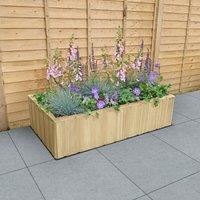 3'11 x 2'2 Forest Lapline Shiplap Wooden Planter (1.2m x 0.67m)
