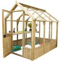 8'x6' Forest Vale Victorian Wooden Greenhouse (2.4x1.8m) - Installation Included