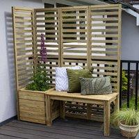 5' x 1'9 Forest Modular Wooden Garden Seating Set Number 1 (1.53m x 0.53m)