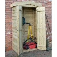 3'7 x 1'8 Forest Tall Apex Wooden Garden Storage Tool Store - Outdoor Patio Storage (1.1m x 0.5m)