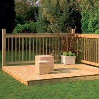 Forest 2.4m Easy Deck Kit (With Handrails)
