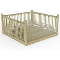 8' x 8' Forest Patio Deck Kit No. 4 (2.4m x 2.4m)