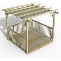 8' x 8' Forest Pergola Deck Kit with Retractable Canopy No. 3 (2.4m x 2.4m)