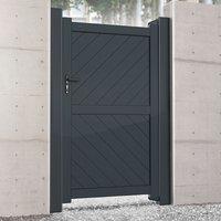 Barnstaple Premium Metal Side Gate - Grey