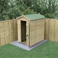 6' x 4' Forest Timberdale 25yr Guarantee Tongue & Groove Pressure Treated Windowless Apex Shed (1.93m x 1.37m)