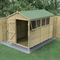 10' x 6' Forest Timberdale 25yr Guarantee Tongue & Groove Pressure Treated Double Door Apex Shed (3.05m x 2.03m)