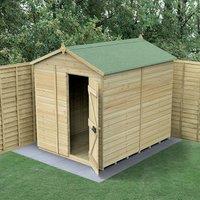 8' x 6' Forest Timberdale 25yr Guarantee Tongue & Groove Pressure Treated Windowless Apex Shed (2.46m x 2.03m)
