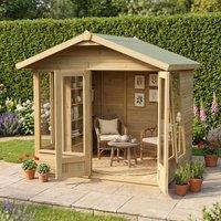 7' x 5' Forest Timberdale 25yr Guarantee Double Door Apex Summer House (2.39m x 1.84m)