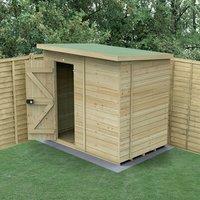 7' x 5' Forest Timberdale 25yr Guarantee Tongue & Groove Pressure Treated Windowless Pent Shed (2.24m x 1.67m)