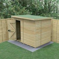 8' x 6' Forest Timberdale 25yr Guarantee Tongue & Groove Pressure Treated Windowless Pent Shed (2.48m x 2.02m)