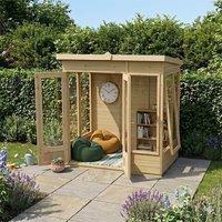 6' x 4' Forest Timberdale 25yr Guarantee Double Door Pent Summer House (1.94m x 1.38m)