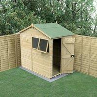 7' x 5' Forest Timberdale 25yr Guarantee Tongue & Groove Pressure Treated Reverse Apex Shed (2.33m x 1.58m)