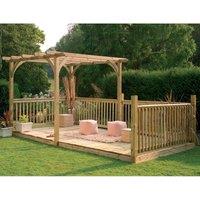 Forest 4.8 x 2.4m Deck Kit Including Pergola