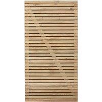 Forest 3' x 6' Double Slatted Gate (0.9m x 1.8m)