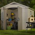 8' x 11' Keter Factor Plastic Garden Shed (2.57m x 3.32m)